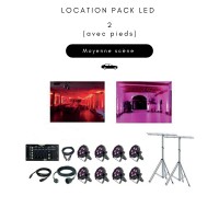 Location Pack LED 2 (avec pied)