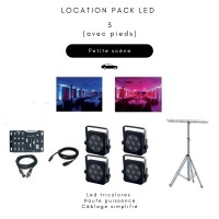 Location Pack LED 3 (avec pied)