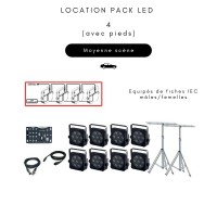 Location Pack LED 4 (avec pied)