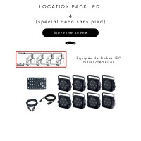 Location Pack LED 4 (sans pied)