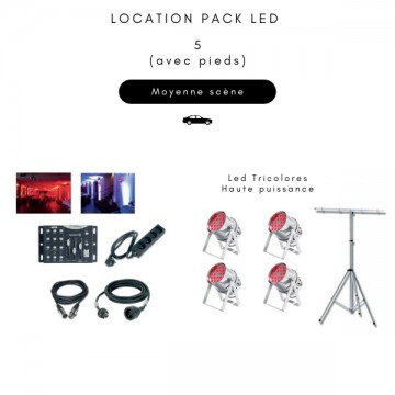Location Pack LED 5 (avec pieds)