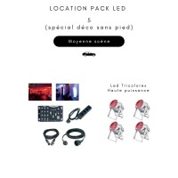 Location Pack LED 5 (spécial déco sans pied)
