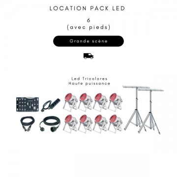 Location Pack LED 6 (avec Pieds)