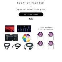 Location Pack LED 7 (spécial déco sans pied)