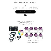 Location Pack LED 8 (spécial déco sans pied)