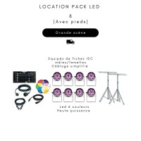 Location Pack LED 4 (avec pied)