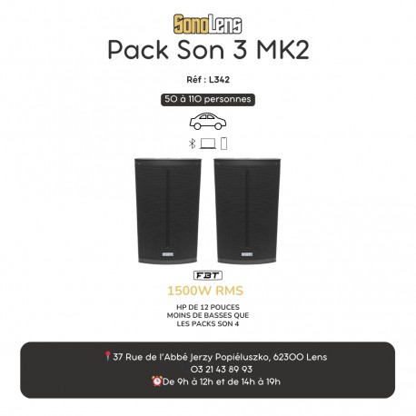 Location Pack 5 MK2 son et lumière