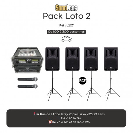 Location regie Loto amplifiée seule