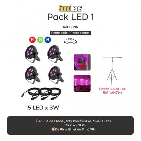 Location Pack LED 1 (spécial déco sans pied)