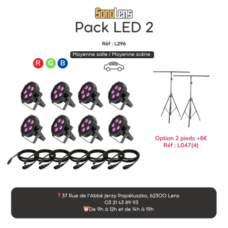 Location Pack LED 2 (spécial déco sans pied)