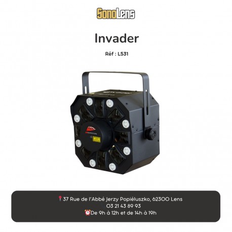 Location INVADER Effet LED 3 en 1 Location INVADER Effet LED 3 en 1