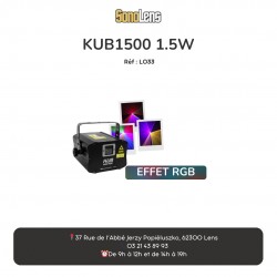 Location Laser RVB KUB 1500