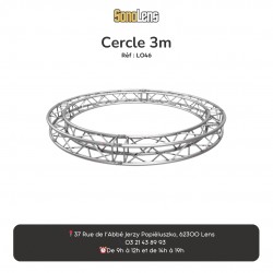 Location Cercle Structure carré 3m