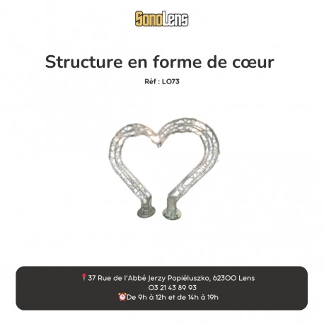 Location structure en forme de cœur