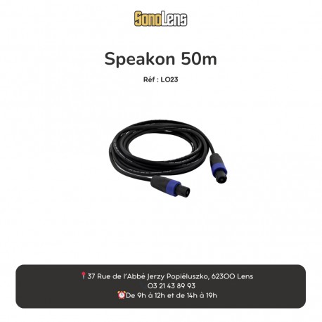 Location cable Speakon 10m Location cable Speakon 10m