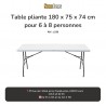 Location Table Pliante 6/8 Personnes