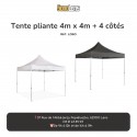 Location tente pliante 4m x 4m