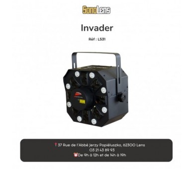 Location INVADER Effet LED 3 en 1