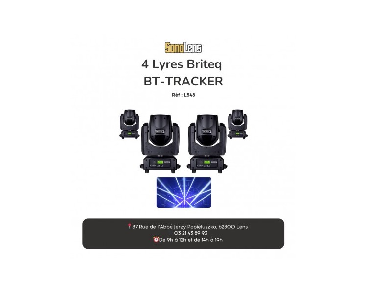 Location Pack de 4 Lyres BT-TRACKER