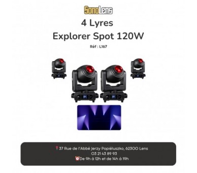 Location Pack 2 Lyre LED SIRIUS