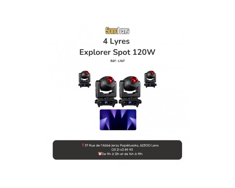 Location Pack 2 Lyre LED SIRIUS