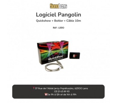 Location logiciel Pangolin Quickshow + boitier + cable