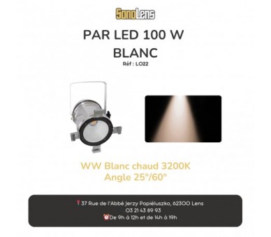 Location Projecteur PAR56-100WW blancs chaud