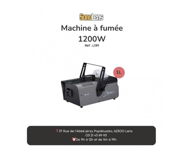 Location machine à fumée 1200w