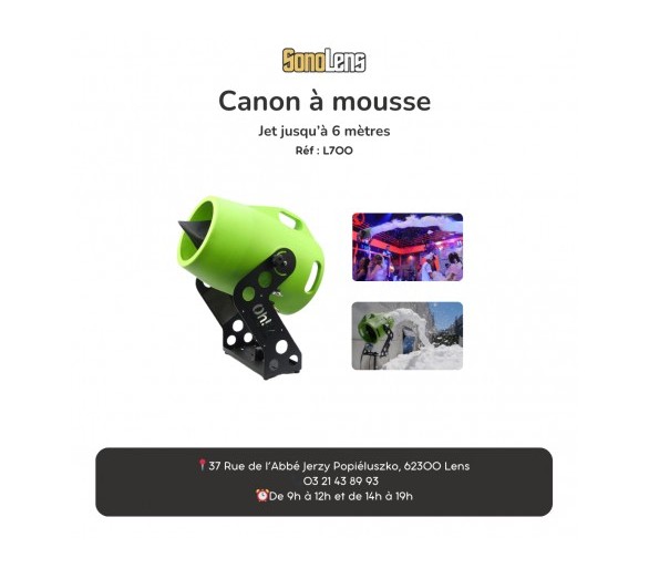 Location canon à mousse FC1 gros débit + 10L de liquide + Trépied
