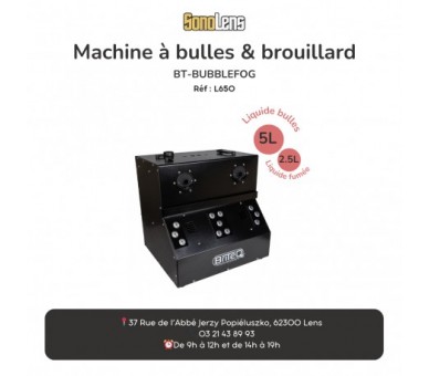 Location Machine à bulles & brouillard : Briteq - BT - BUBBLEFOG