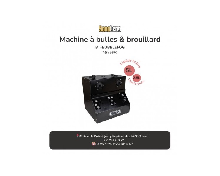 Location Machine à bulles & brouillard : Briteq - BT - BUBBLEFOG