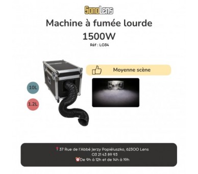 Location Machine à Fumée Lourde BRITEQ - BT-H2FOG+ 1,2 L de liquide