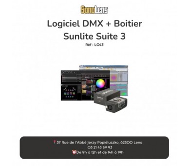 Location Boitier DMX + logiciel Sunlite