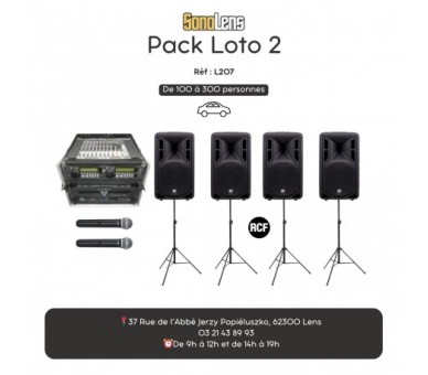 Location regie Loto amplifiée seule