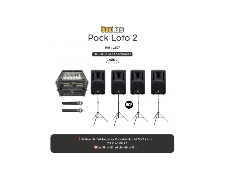 Location regie Loto amplifiée seule