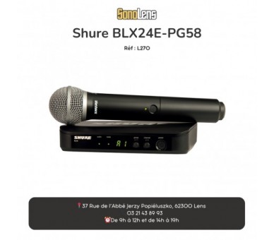 Location Micro HF Shure BLX24E-PG58