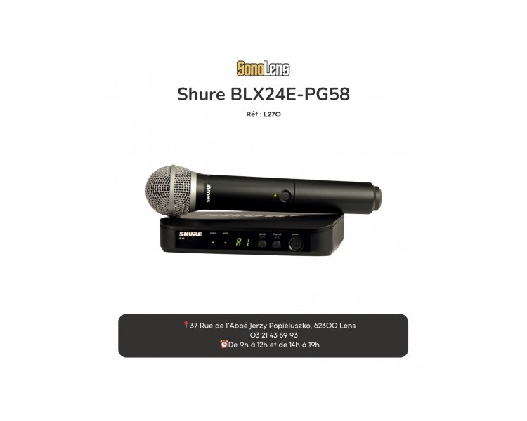 Location Micro HF Shure BLX24E-PG58