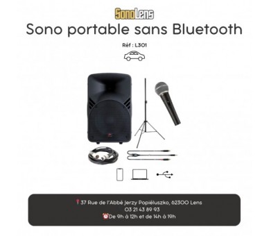 Location Sono portable 250w 
