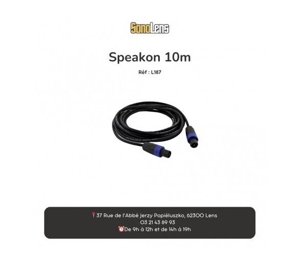 Location câble Speakon 20m