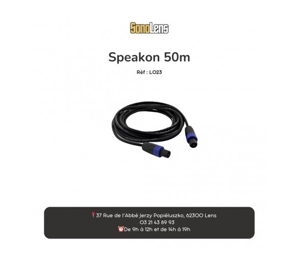 Location câble Speakon 50m