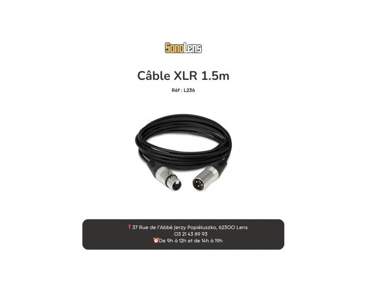 Location cable XLR 1m