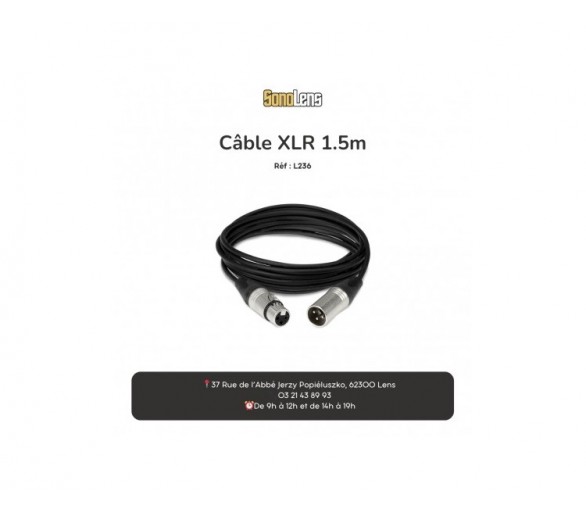 Location cable XLR 1,5m