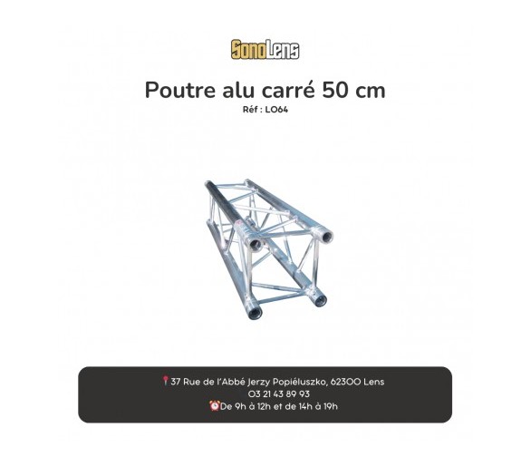  Location Poutre alu carré 1m