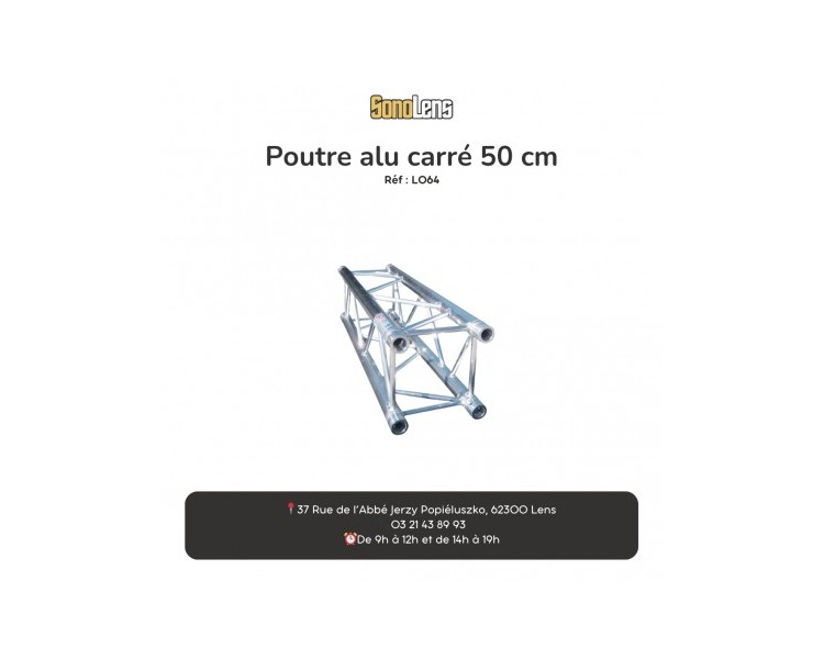  Location Poutre alu carré 1m