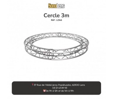 Location Cercle Structure carré 3m