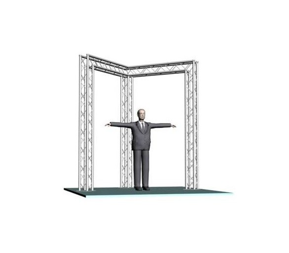 Location Grill technique en V 2m x 2m x 2m