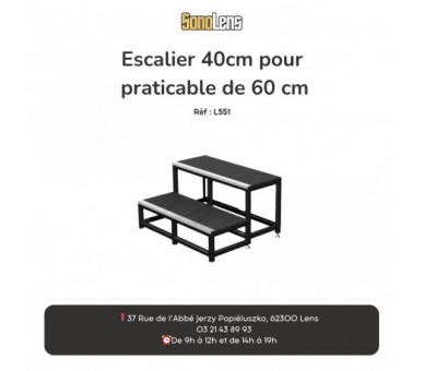 Location escalier 20/40cm pour praticable