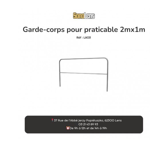 Gardes corps 2x1m