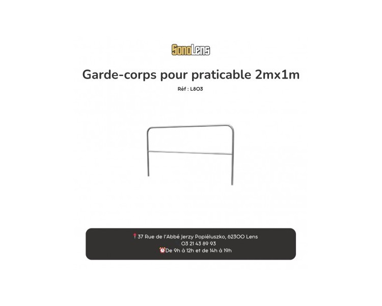 Gardes corps 2x1m