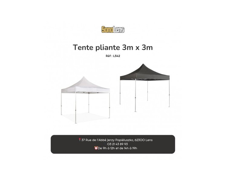 Location Tente Pliante 3m x 3m
